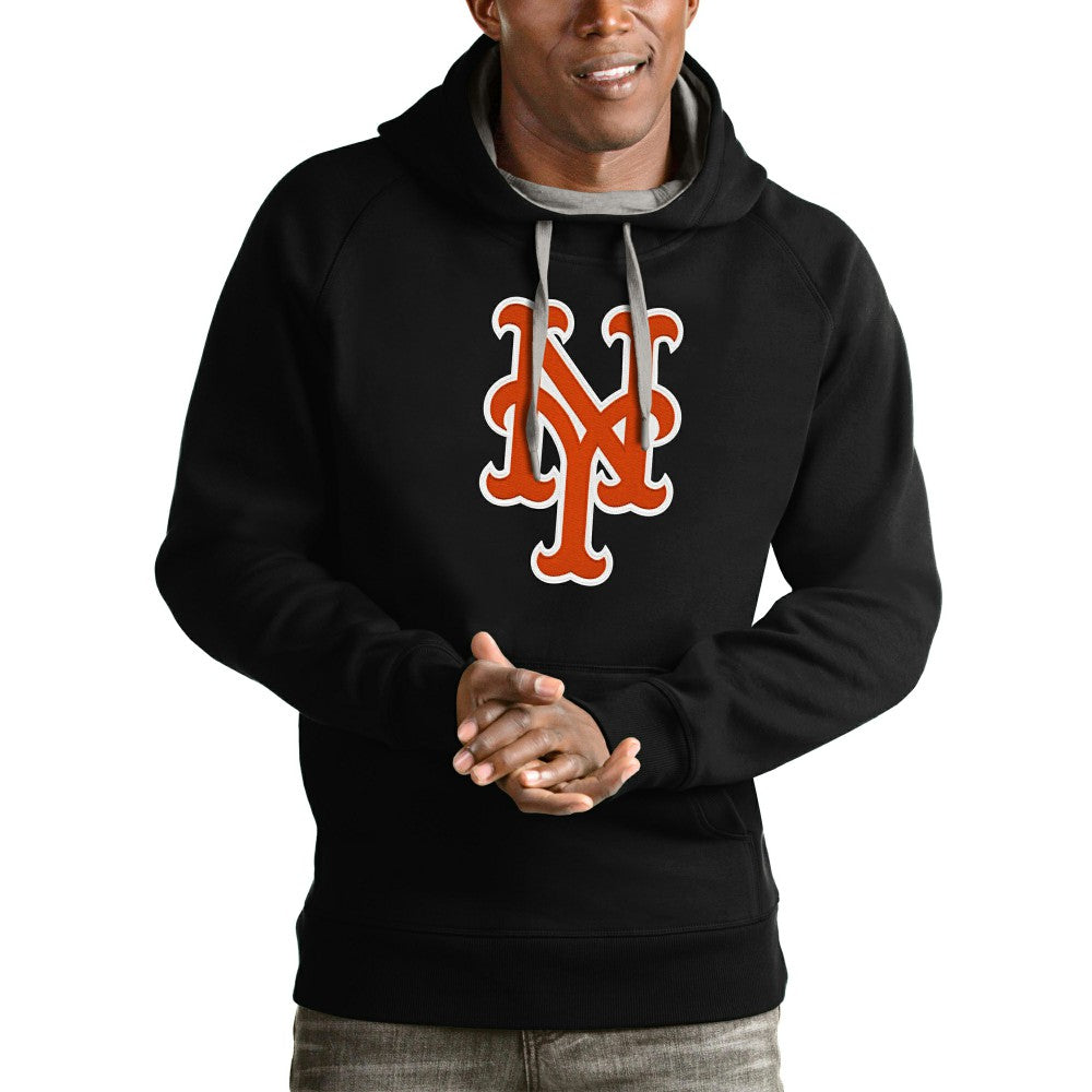 MLB New York Mets Antigua Victory Pullover Team Logo Hoodie