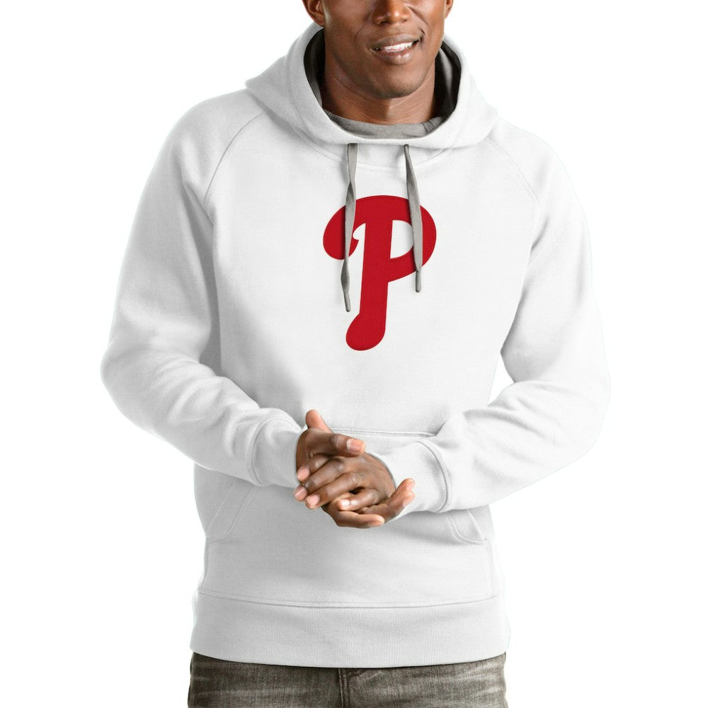 MLB Philadelphia Phillies Antigua Victory Pullover Team Logo Hoodie