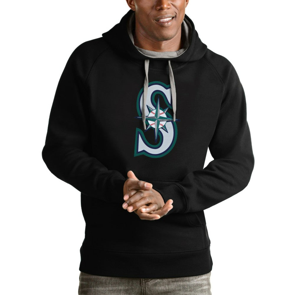MLB Seattle Mariners Antigua Victory Pullover Team Logo Hoodie