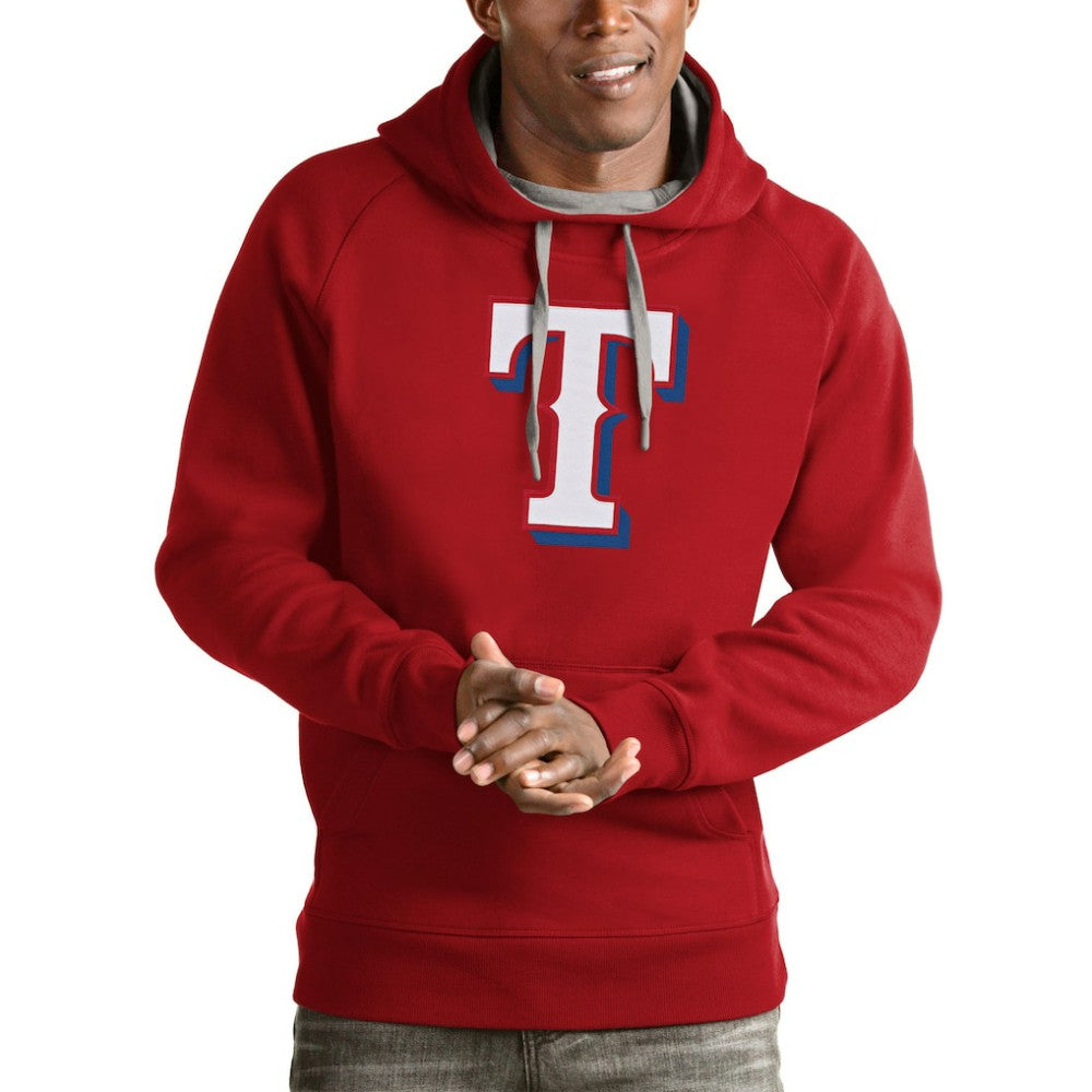 MLB Texas Rangers Antigua Victory Pullover Team Logo Hoodie