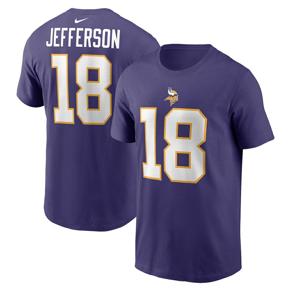 Justin Jefferson  Classic Player Name & Number T-Shirt - Minnesota Vikings