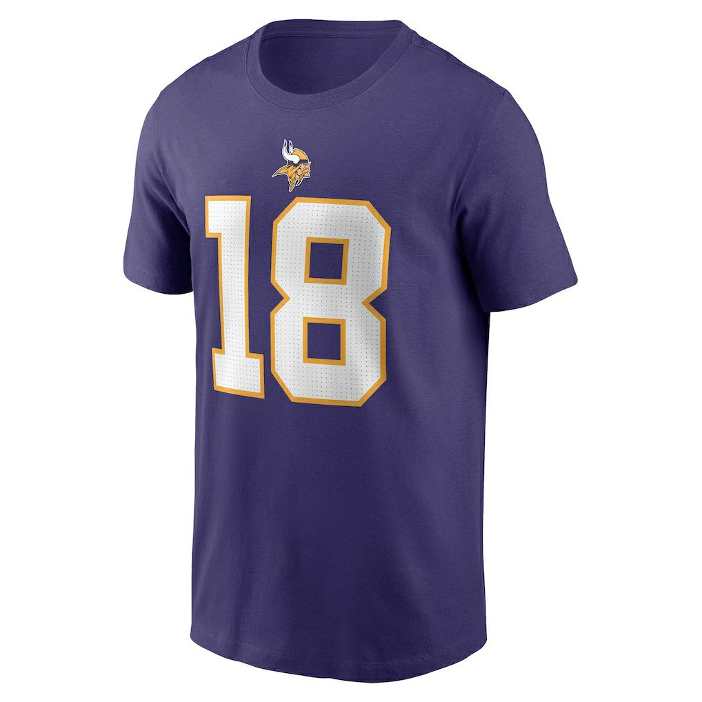 Justin Jefferson  Classic Player Name & Number T-Shirt - Minnesota Vikings