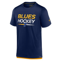 NHL Navy St. Louis Blues Fanatics Authentic Pro Tech T-Shirt