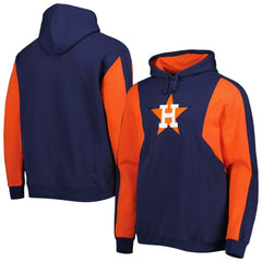 MLB Houston Astros Mitchell & Ness Colorblocked Fleece Pullover Hoodie