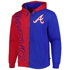 MLB Atlanta Braves Mitchell & Ness Fleece Full-Zip Hoodie