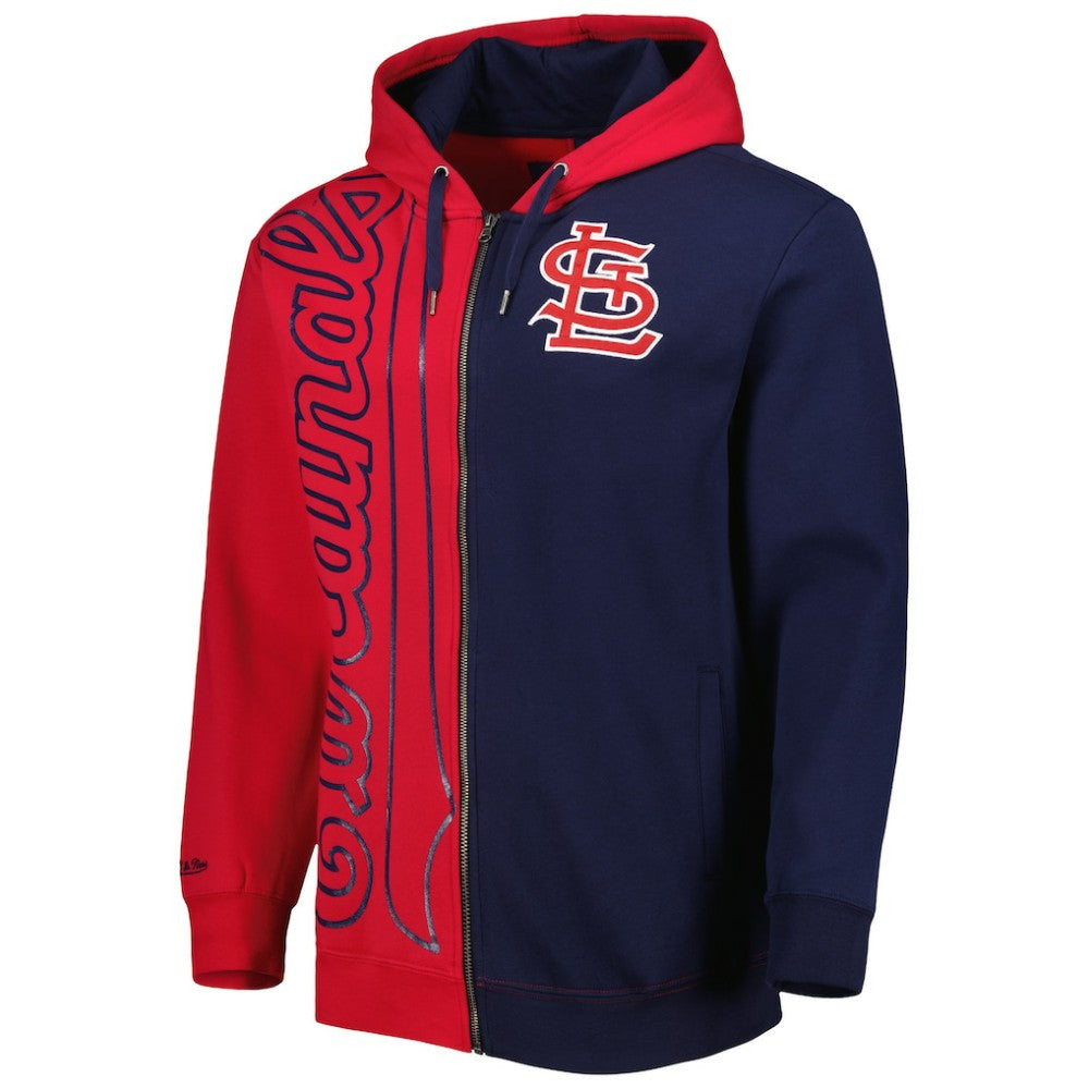 MLB St. Louis Cardinals Mitchell & Ness Fleece Full-Zip Hoodie