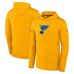 NHL Gold St. Louis Blues Fanatics Authentic Pro Pullover Hoodie