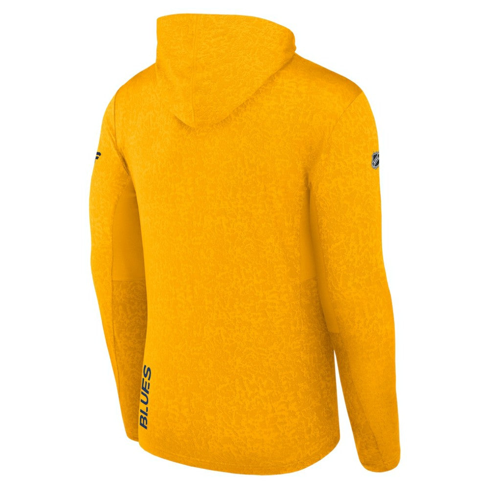 NHL Gold St. Louis Blues Fanatics Authentic Pro Pullover Hoodie