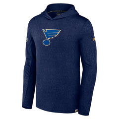 NHL Navy St. Louis Blues Fanatics Authentic Pro Lightweight Pullover Hoodie