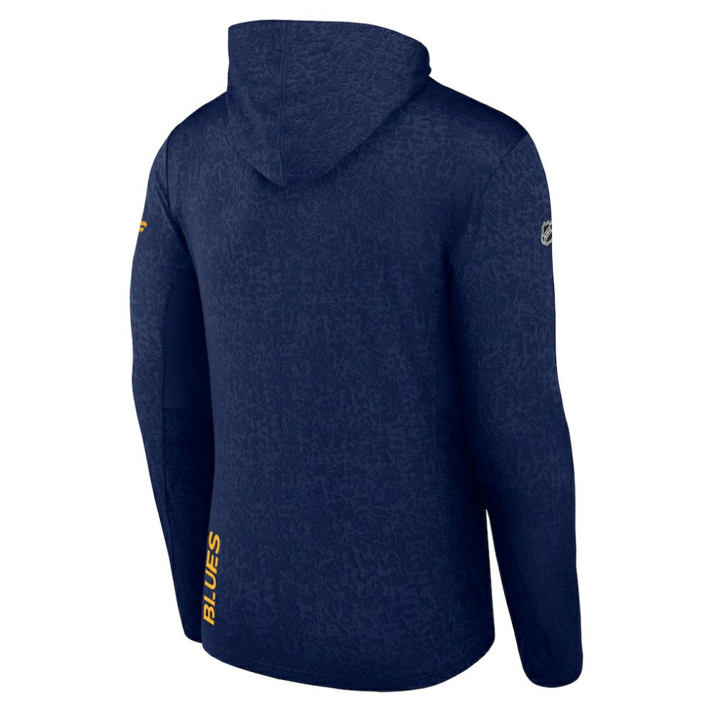 NHL Navy St. Louis Blues Fanatics Authentic Pro Lightweight Pullover Hoodie