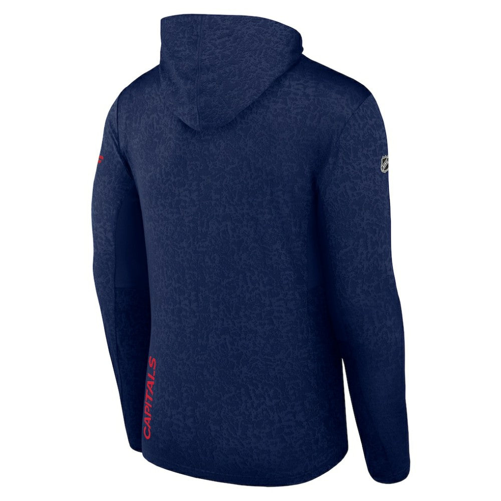 NHL Navy Washington Capitals Fanatics Authentic Pro Lightweight Pullover Hoodie