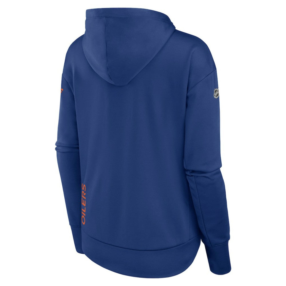 NHL Royal Edmonton Oilers Fanatics Women's Authentic Pro Scuba Full-Zip Hoodie