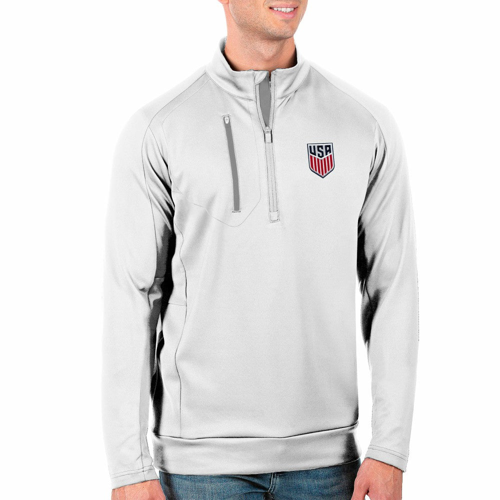 USMNT Antigua Generation Quarter-Zip Top -  White