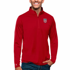 USMNT Antigua Tribute Quarter-Zip Pullover Top -  Red