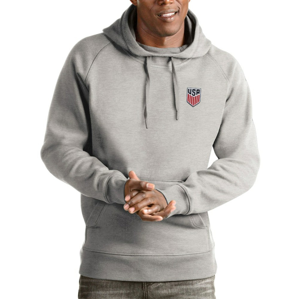 USMNT Antigua Victory Pullover Hoodie -  Gray