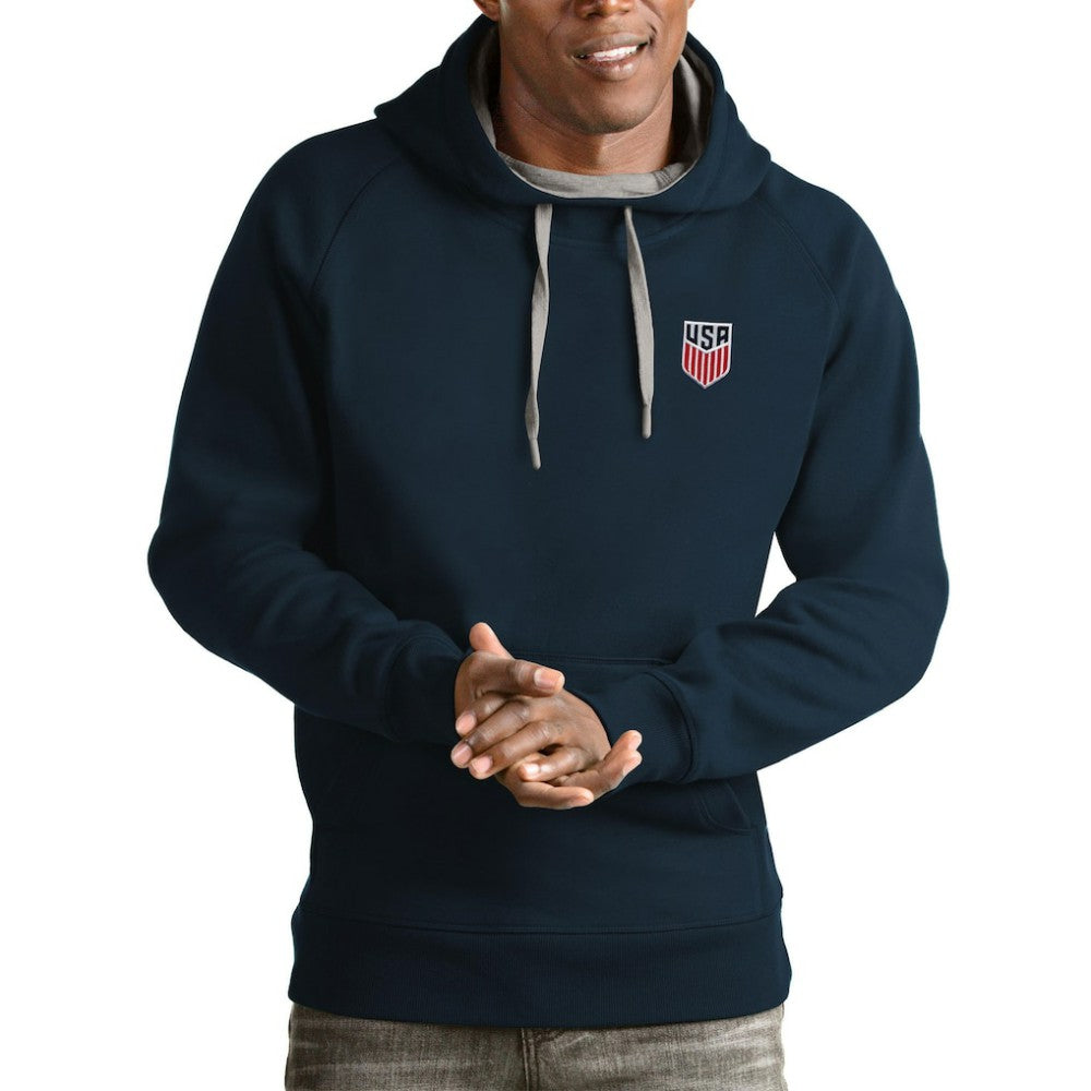 USMNT Antigua Victory Pullover Hoodie -  Navy