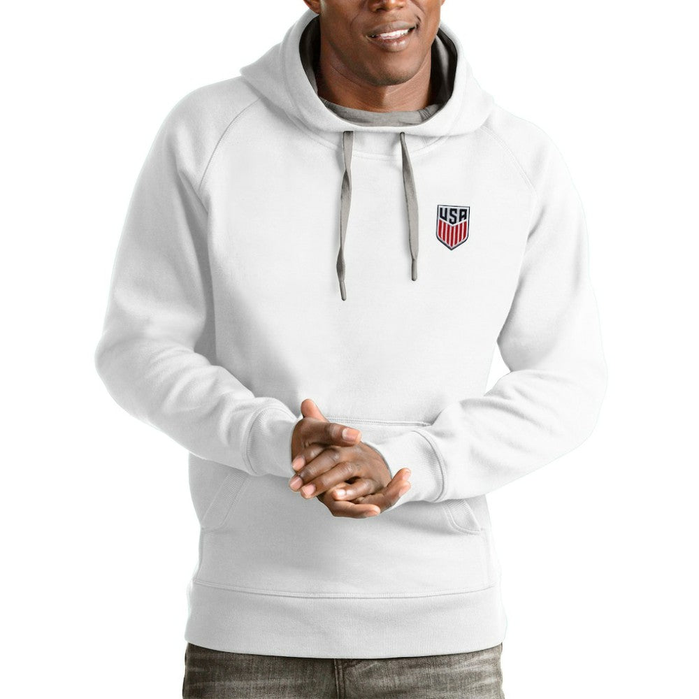 USMNT Antigua Victory Pullover Hoodie -  White