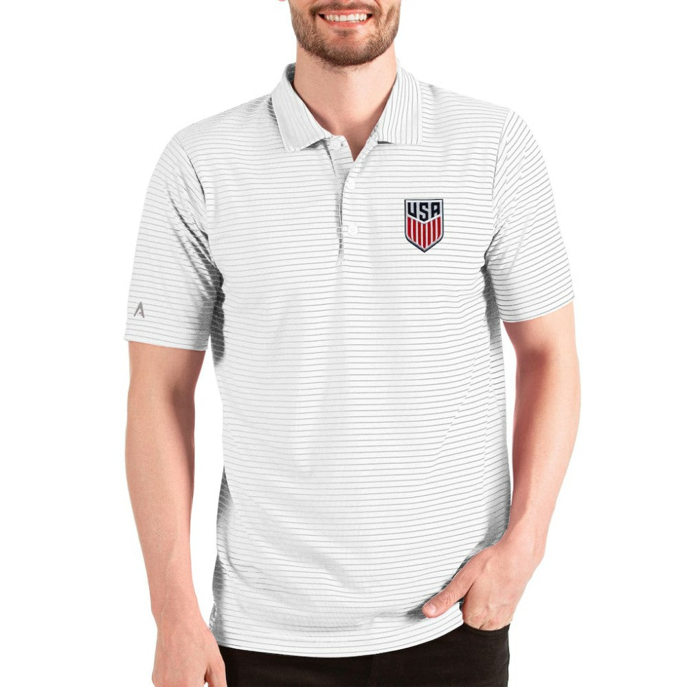 USMNT Antigua Esteem Big & Tall Polo -  White