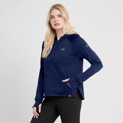 NHL Heather Navy Montreal Canadiens Fanatics Women's Authentic Pro Pullover Hoodie