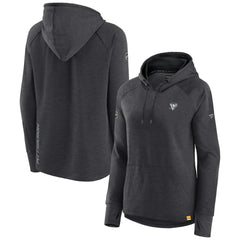 NHL Heather Charcoal Pittsburgh Penguins Fanatics Women's Authentic Pro Pullover Hoodie