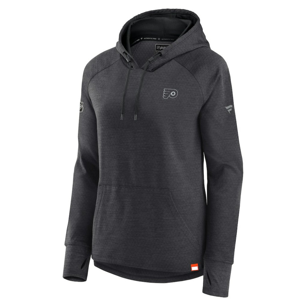 NHL Heather Charcoal Philadelphia Flyers Fanatics Women's Authentic Pro Pullover Hoodie