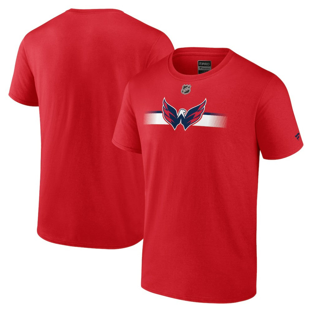 NHL Red Washington Capitals Fanatics Authentic Pro Secondary T-Shirt