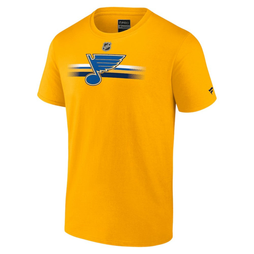 NHL Gold St. Louis Blues Fanatics Authentic Pro Secondary T-Shirt