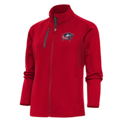 NHL Red Columbus Blue Jackets Antigua Women's Team Logo Generation Full-Zip Jacket