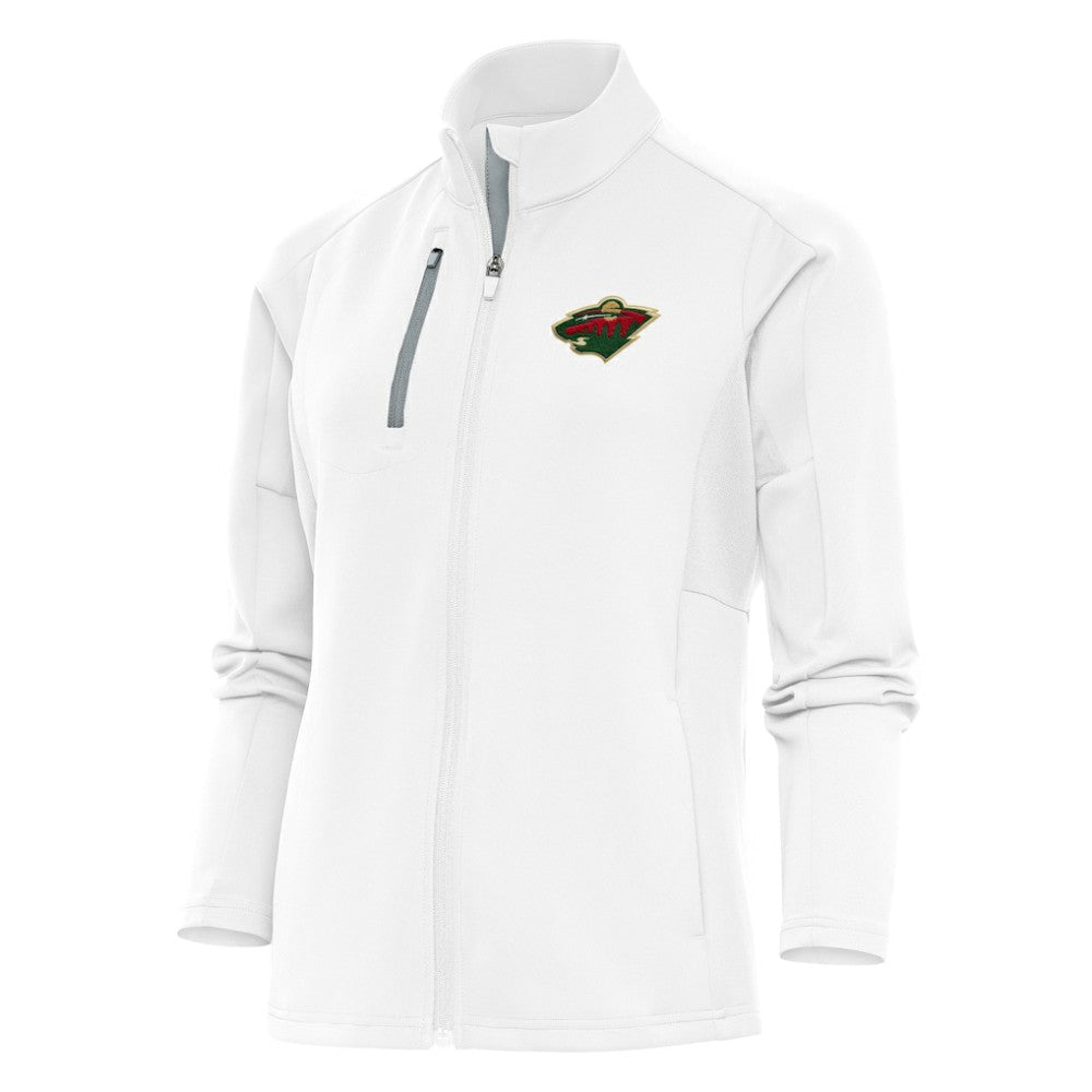 NHL White Minnesota Wild Antigua Women's Team Logo Generation Full-Zip Jacket