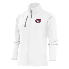 NHL White Montreal Canadiens Antigua Women's Team Logo Generation Full-Zip Jacket