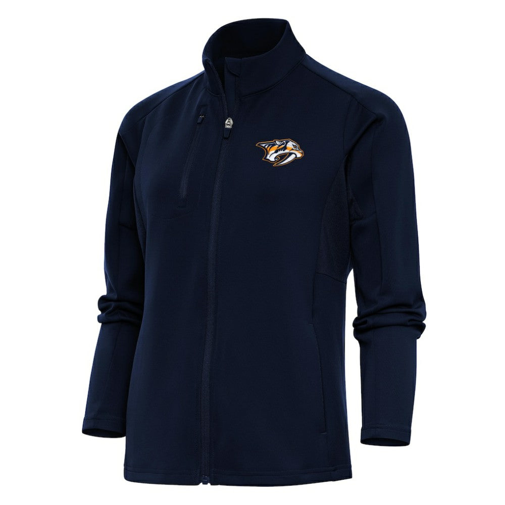NHL Navy Nashville Predators Antigua Women's Team Logo Generation Full-Zip Jacket