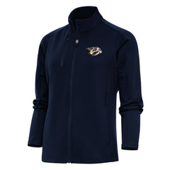 NHL Navy Nashville Predators Antigua Women's Team Logo Generation Full-Zip Jacket