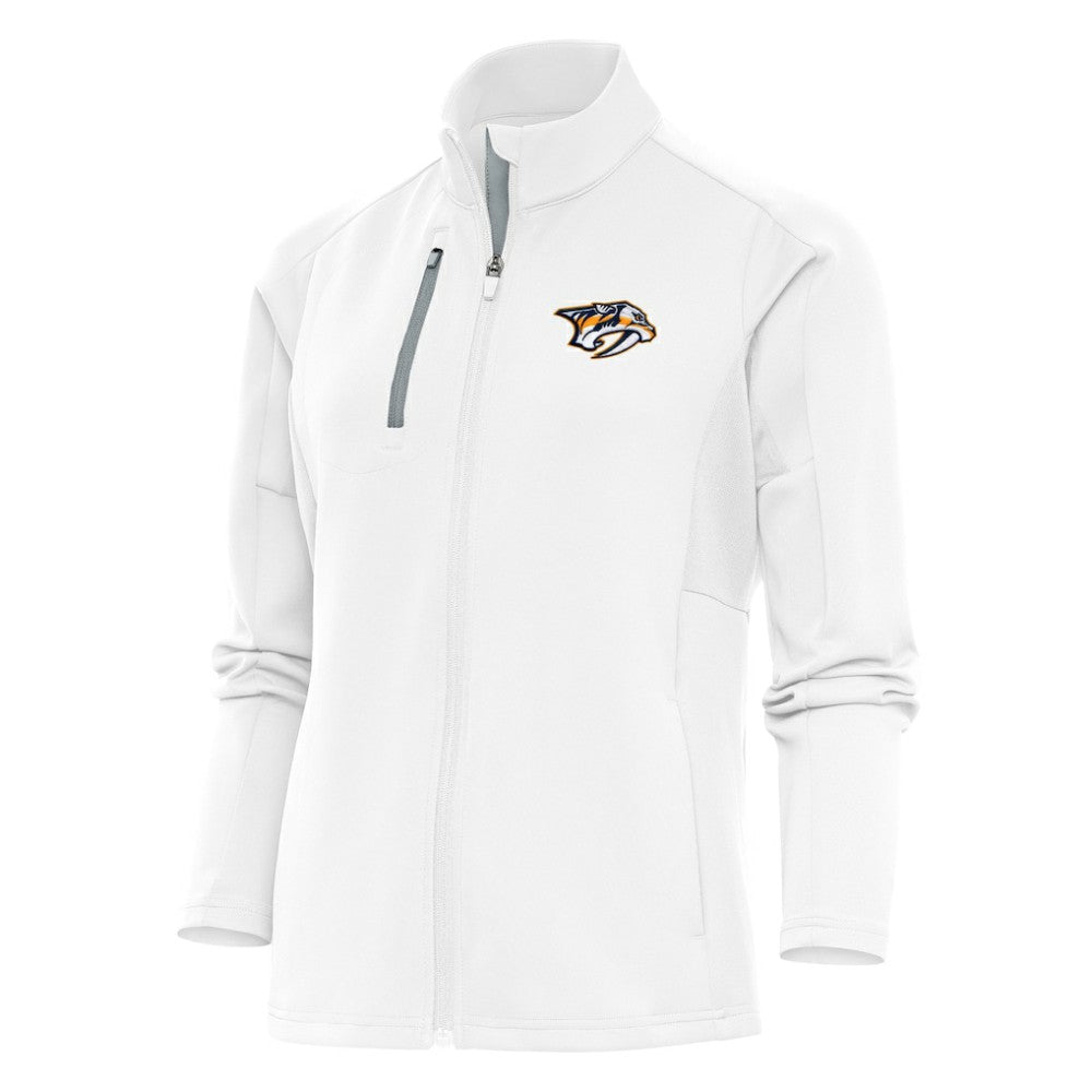 NHL White Nashville Predators Antigua Women's Team Logo Generation Full-Zip Jacket