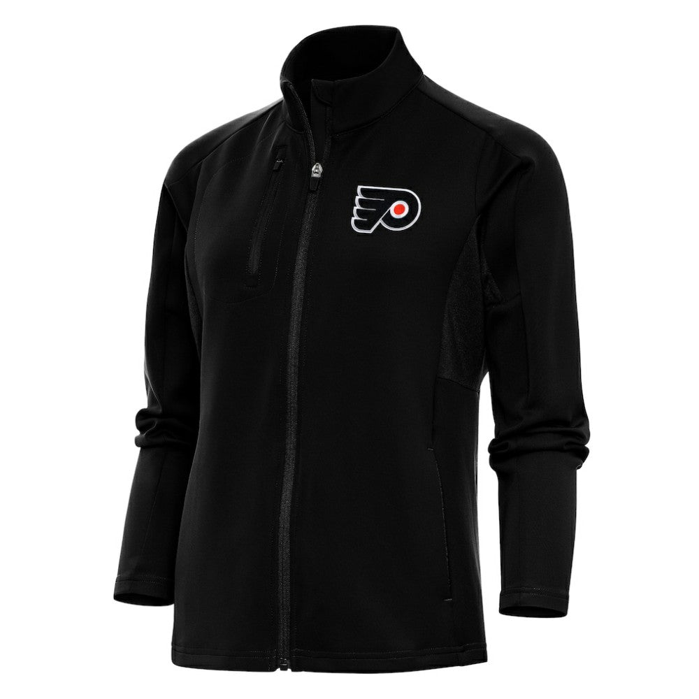 NHL Black Philadelphia Flyers Antigua Women's Team Logo Generation Full-Zip Jacket