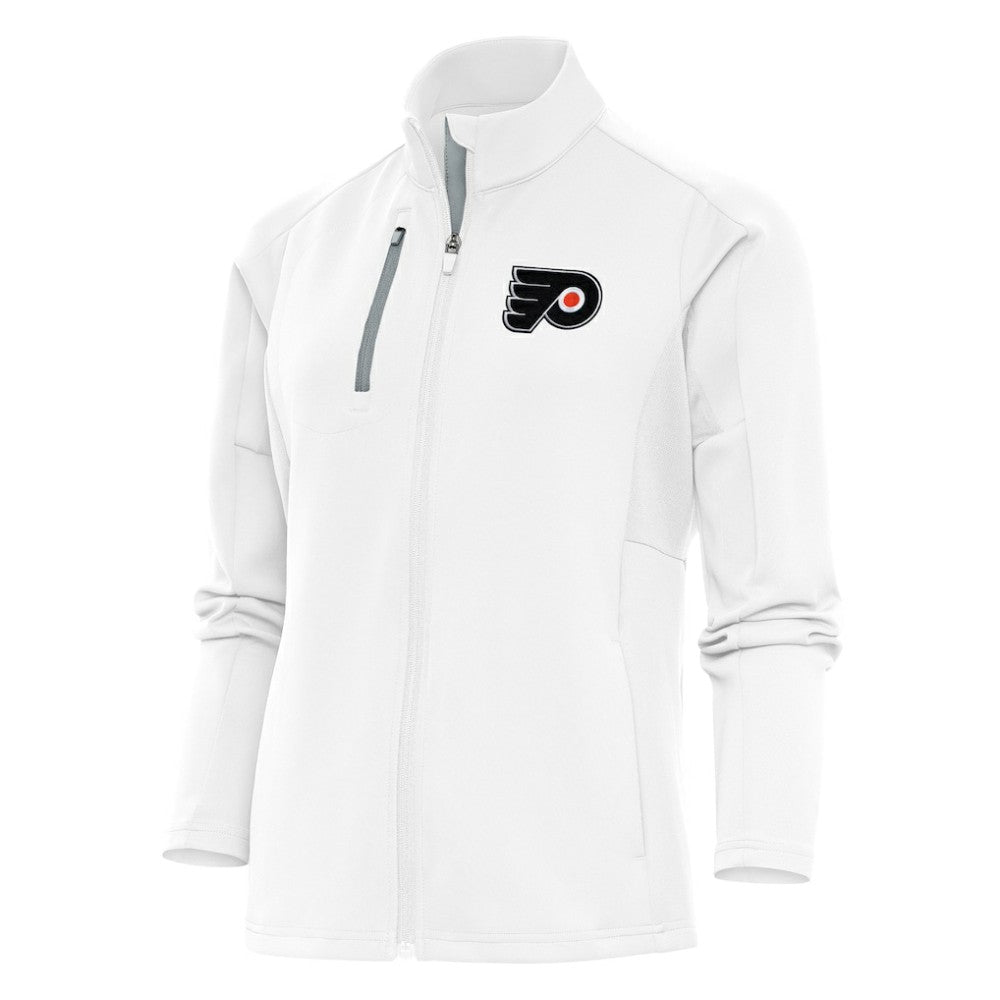 NHL White Philadelphia Flyers Antigua Women's Team Logo Generation Full-Zip Jacket