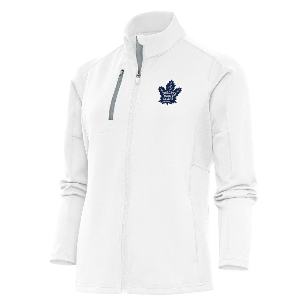 NHL White Toronto Maple Leafs Antigua Women's Team Logo Generation Full-Zip Jacket