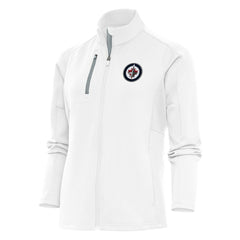 NHL White Winnipeg Jets Antigua Women's Team Logo Generation Full-Zip Jacket