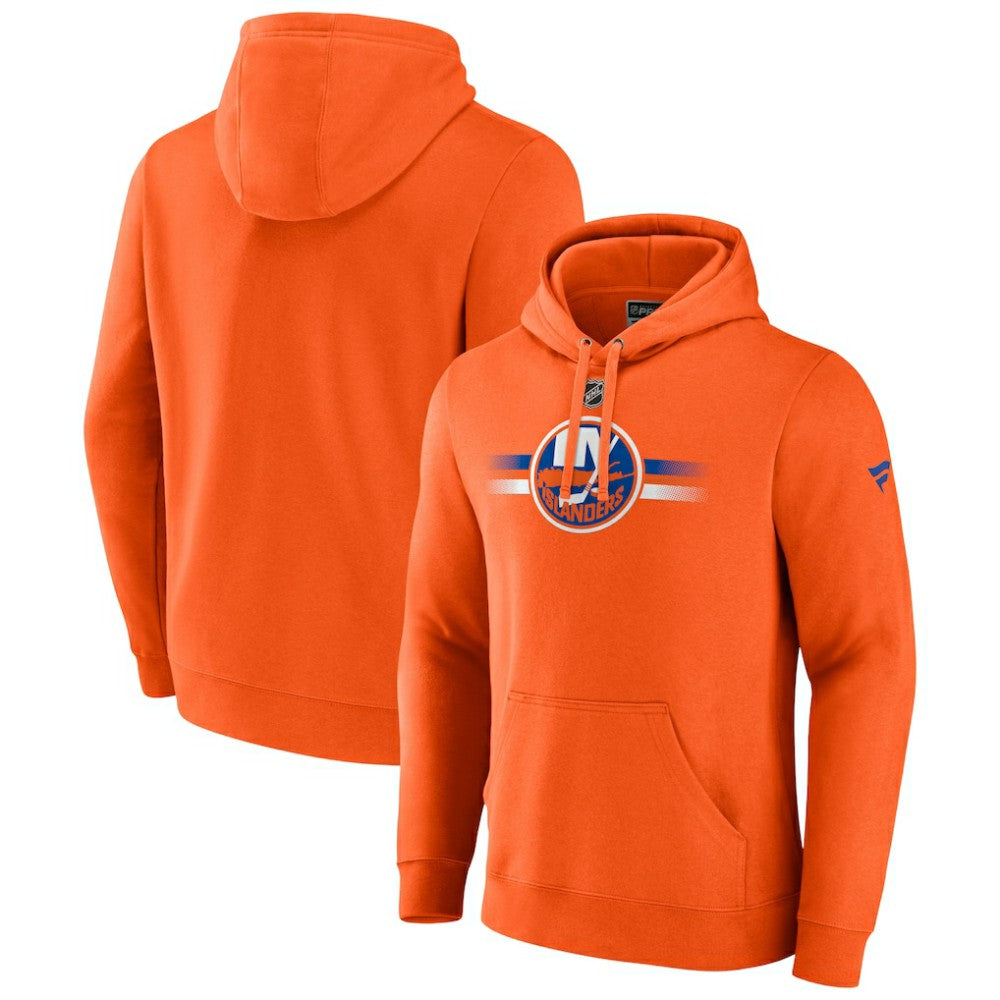 NHL Orange New York Islanders Fanatics Authentic Pro Secondary Pullover Hoodie