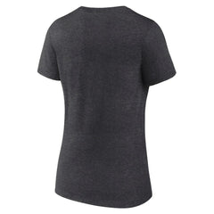 NHL Heather Charcoal Nashville Predators Fanatics Women's Authentic Pro Primary V-Neck T-Shirt