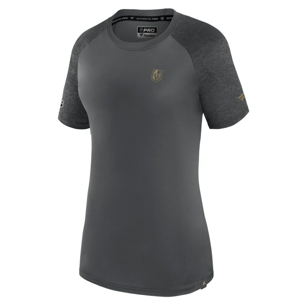 NHL Gray Vegas Golden Knights Fanatics Women's Authentic Pro Tech T-Shirt