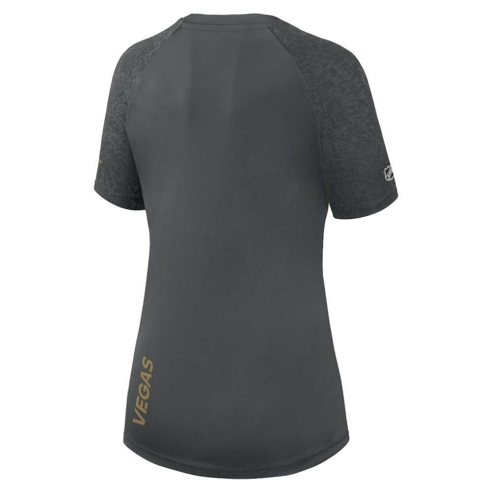 NHL Gray Vegas Golden Knights Fanatics Women's Authentic Pro Tech T-Shirt