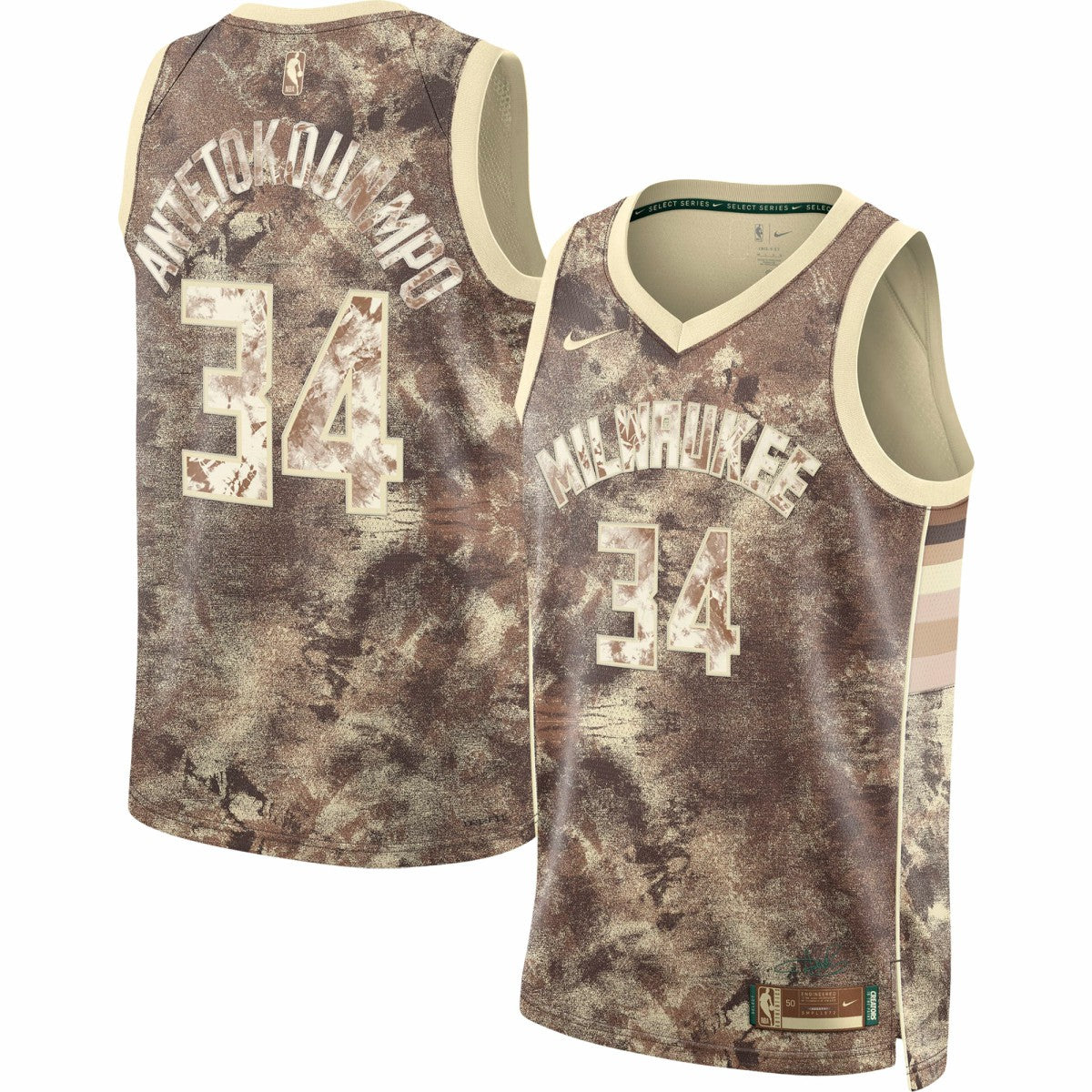 NBA Giannis Antetokounmpo Milwaukee Bucks Unisex Select Series Swingman Jersey