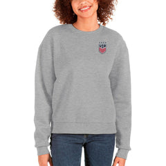 USWNT Antigua Women's Victory Crewneck Pullover Sweatshirt -  Gray