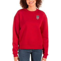 USWNT Antigua Women's Victory Crewneck Pullover Sweatshirt -  Red