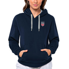 USWNT Antigua Women's Victory Pullover Hoodie -  Navy