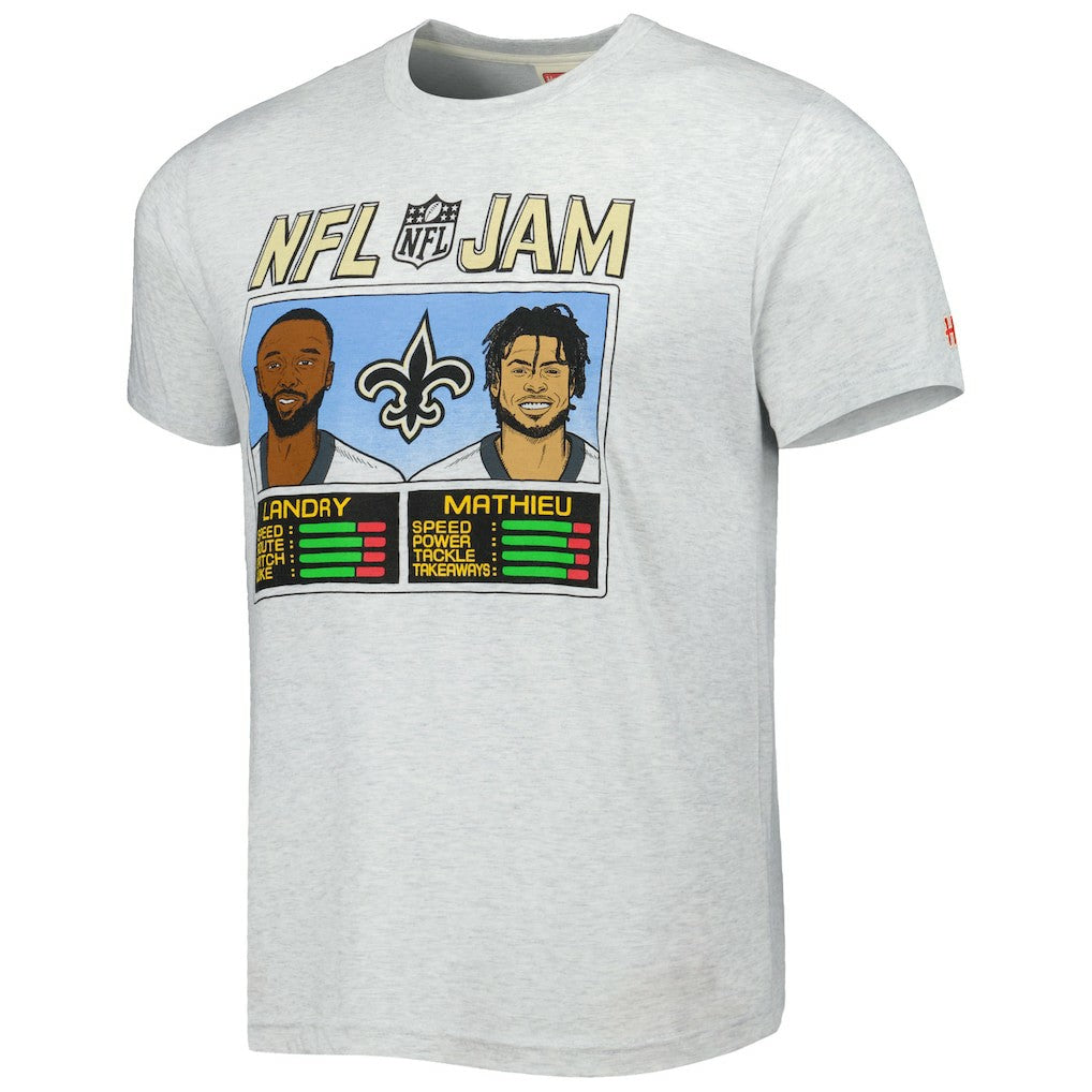 Jarvis Landry & Tyrann Mathieu  Homage Unisex NFL Jam Tri-Blend T-Shirt - New Orleans Saints