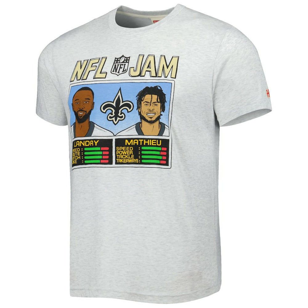 Jarvis Landry & Tyrann Mathieu  Homage Unisex NFL Jam Tri-Blend T-Shirt - New Orleans Saints