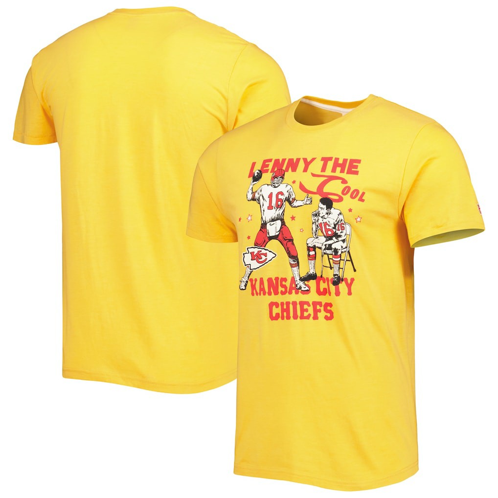 Len Dawson  Homage Unisex Caricature Retired Player Tri-Blend T-Shirt - Kansas City Chiefs