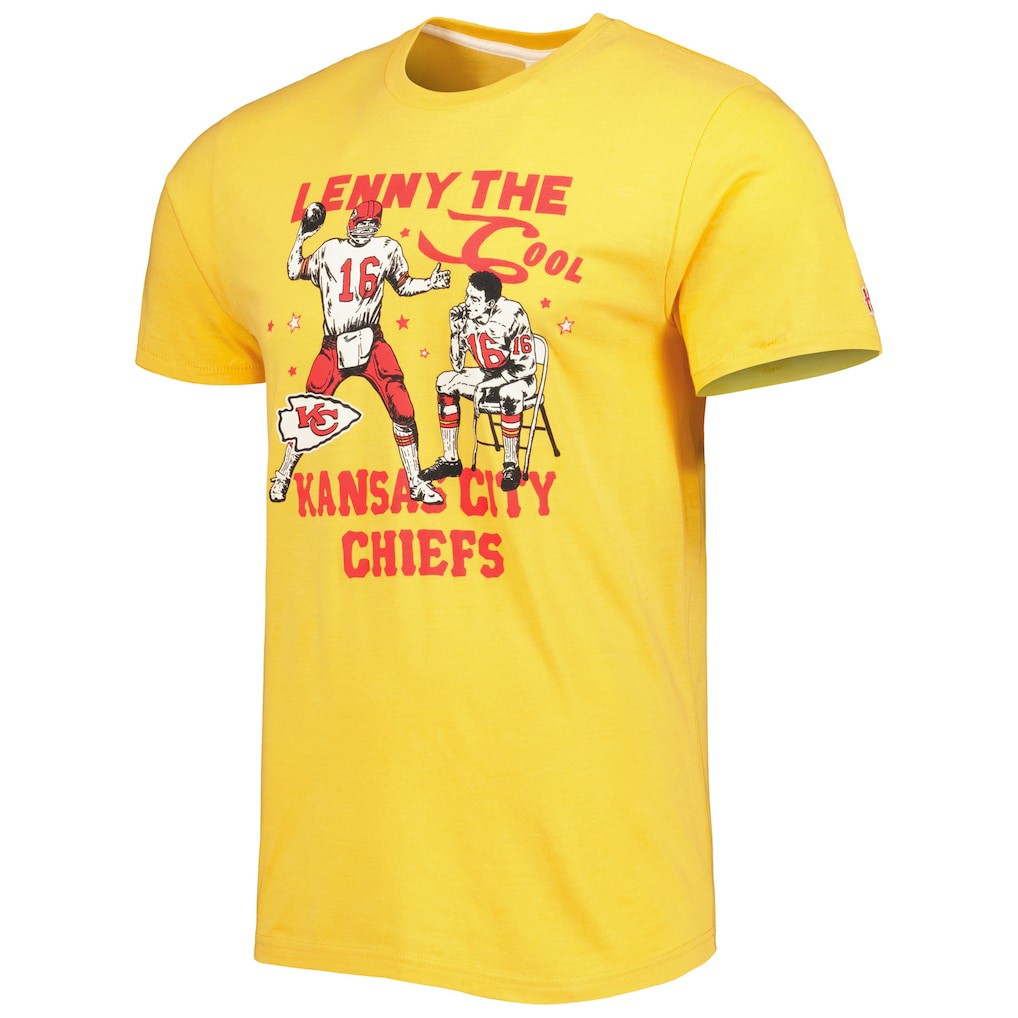 Len Dawson  Homage Unisex Caricature Retired Player Tri-Blend T-Shirt - Kansas City Chiefs