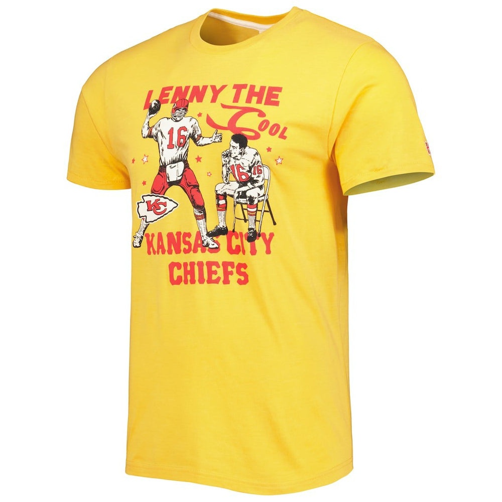 Len Dawson  Homage Unisex Caricature Retired Player Tri-Blend T-Shirt - Kansas City Chiefs